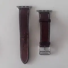 Apple Watch エルメス レザー バンド ブラウン