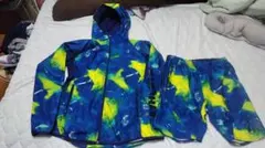 アスレタ　迷彩セットアップ　レインジャケット風