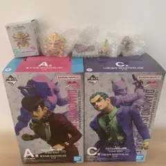一番くじ　ジョジョ　ダイヤモンドは砕けない　Ａ賞&Ｃ賞　ＤＴマスコット４体