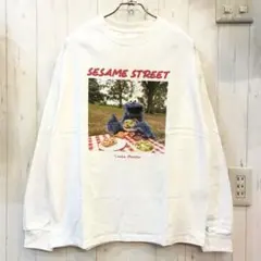 SESAME STREETフォトプリントクルーネックロンT XLサイズ