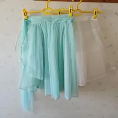 Daryl Diamond　ミントグリーン チュール パーティードレス　9号