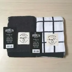 新品 タオルハンカチ2枚組 新彊綿 シンプル おしゃれ