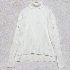 スローブイエナSLOBE IENA リブ編み タートルネックセーター　ニット