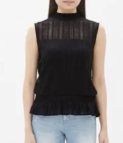 GU レースノースリーブトップス