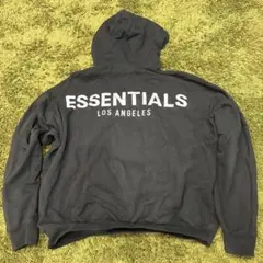 エッセンシャルズ ESSENTIALS ブラック 黒 フードパーカー Lサイズ