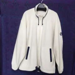 【希少】SINA COVA フリースジャケット ホワイト Lサイズ