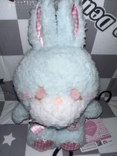 圧縮なし！ KushurmeおすわりBIGぬいぐるみ ブルー