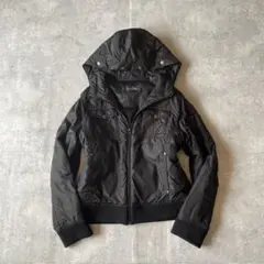 00s archive ナイロンブルゾン 短丈 グランジY2Kダークコア モード