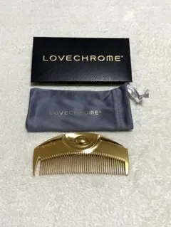 LOVECHROME ゴールド コーム ポーチ付き - メルカリ