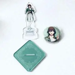 うたプリ 寿嶺二 ノーブルプリンス スタンド付アクリルキーホルダー 缶バッジ