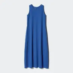 【UNIQLO】ジャージーバルーンワンピース/ノースリーブ/丈長め