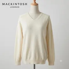 MACKINTOSH LONDON カシミヤ混 Vネックニット アイボリー 38のサムネイル