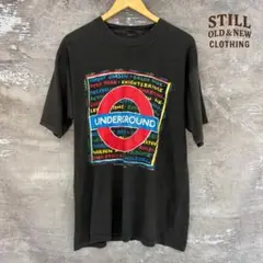 80s 90s ヴィンテージTシャツ スーベニア ロンドン 地下鉄 シングル