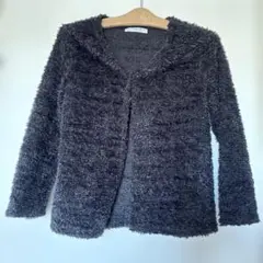 Pastel Miam ラメ入りダークグレー カーディガン