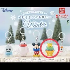 ディズニーキャラクター　Winter めじるしアクセサリー　くまのプー