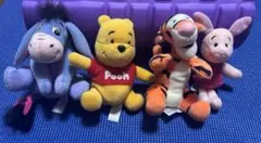 くまのプーさん ぬいぐるみ 4体セット ディズニー　25周年