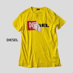 DIESEL ディーゼル T DIEGO QA ロゴ Tシャツ L イエロー