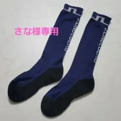 J.LINDEBERG ネイビー ロングソックス