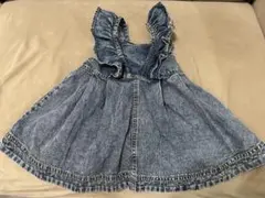 デニム フリル付きキャミソールワンピースのサムネイル