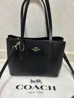 値下げ！美品✨COACH コーチ　黒 ショルダーバッグ　2way
