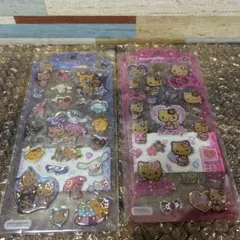 【新品未使用・正規品】 サンリオ ドロップジュエリーシール 日焼け 2種セット