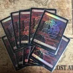 MTG 山　基本土地　フルアート　foil 10枚 スパイダーマン