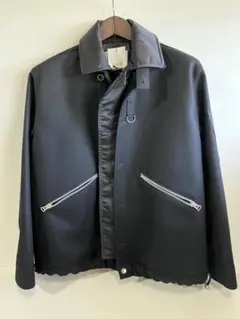 【美品】即決価格 sacai ブルゾン サイズ1 中古・古着通販】sacai (サカイ) MA-1ジャケット ブラック