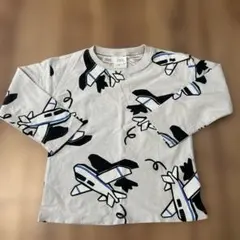 ZARA 飛行機柄 長袖カットソー 104