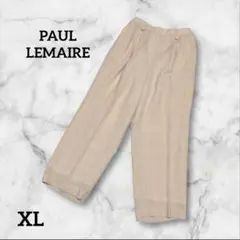 PAUL LEMAIRE オレンジ チェック柄 ワイドパンツ 13号 XLサイズ