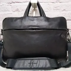 美品✨ブロスキーアンドサプライ 2way オールレザー 本革 ブリーフケース 黒