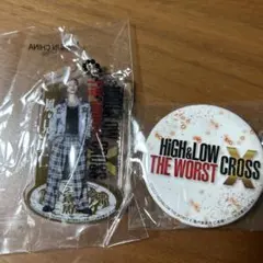 HiGH&LOW 風見仁　クリアチャーム、バッジ　セット