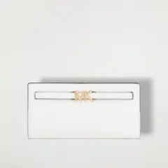 マイケルコース ペブルドレザー長財布 白