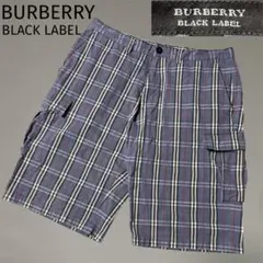 BURBERRY BLACK LABEL ノバチェック カーゴショーツ L程度