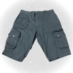 バーバリーブラックレーベル archive ミリタリー カーゴ ハーフパンツ