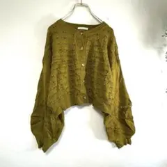 【gz61】エヘカソポ ehka sopoレース編みカーディガン 薄手レディース