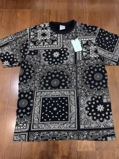 Lサイズ ペイズリー柄 TEE black