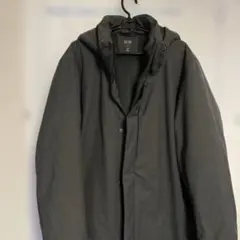 UNIQLO フード付き ブラックダウンジャケット XXL