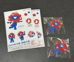 2025 大阪万博　EXPO ステッカー　アクリル製キーホルダー 2個セット