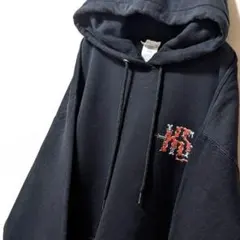 ポート&カンパニー KS ロゴ スウェットパーカー ブラック 黒 L 古着