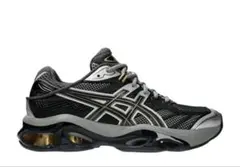 <3回着用>asics GEL-KINETIC スニーカー ブラック/シルバー