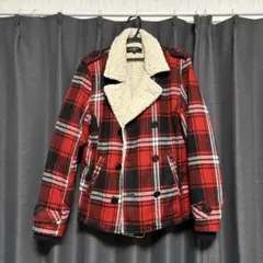 TPX ピーコート チェック ボア Lのサムネイル