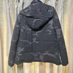 グラム迷彩柄 フード付きダウンジャケット