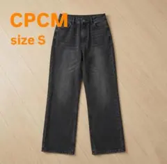 シーピーシエム CPCM ハイウエスト ストレートデニム ブラック サイズS