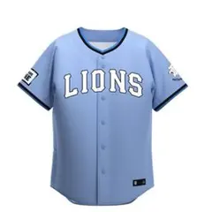 LIONS 水色 ユニフォームシャツ　Sサイズ