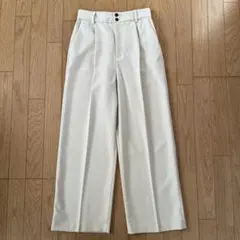 OPAQUE .CLIPライトベージュワイドパンツLサイズ　未使用に近い超美品