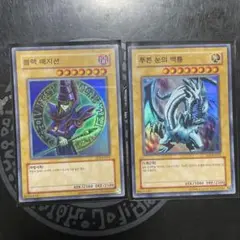 遊戯王カード 2枚セット (ブラックマジシャン & ブルーアイズ)