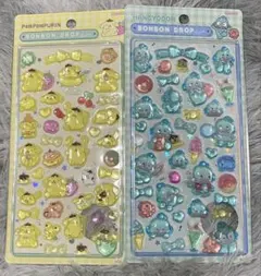 サンリオ ボンボンドロップシール ポムポムプリン ハンギョドン