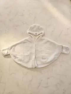 ジェラピケ ジェラートピケ ベビー ポンチョ しろくま 手袋付き