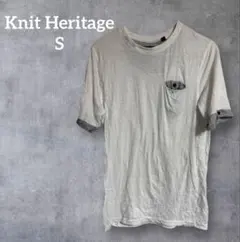 Knit Heritage ポケット付きTシャツ 【S】