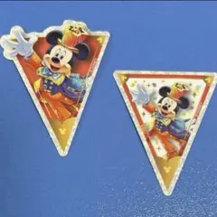 ディズニー 40周年 ミッキー シール ステッカー バラ売り 2枚のサムネイル